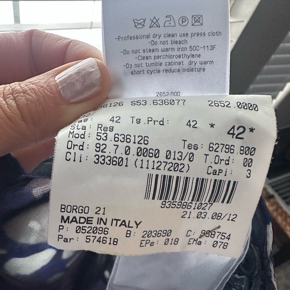 Giorgio Armani Silk Skirt size 42 VTG NWT - Picture 10 of 10